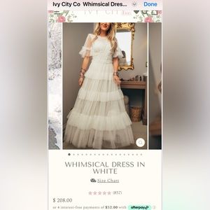 Ivy City Co best seller! Wore 1 time for engagement photos! Super flattering!